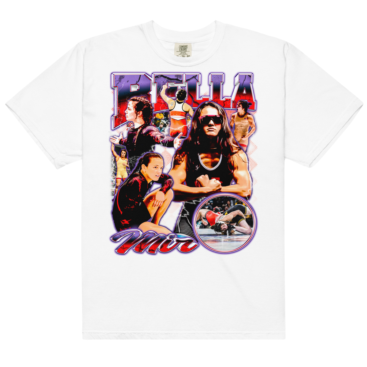 Bella Mir Comfort Graphic T-Shirt 002 - White - Product mockup