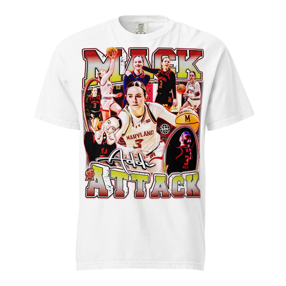 Mack Attack Comfort T-Shirt 02 - White - Product mockup