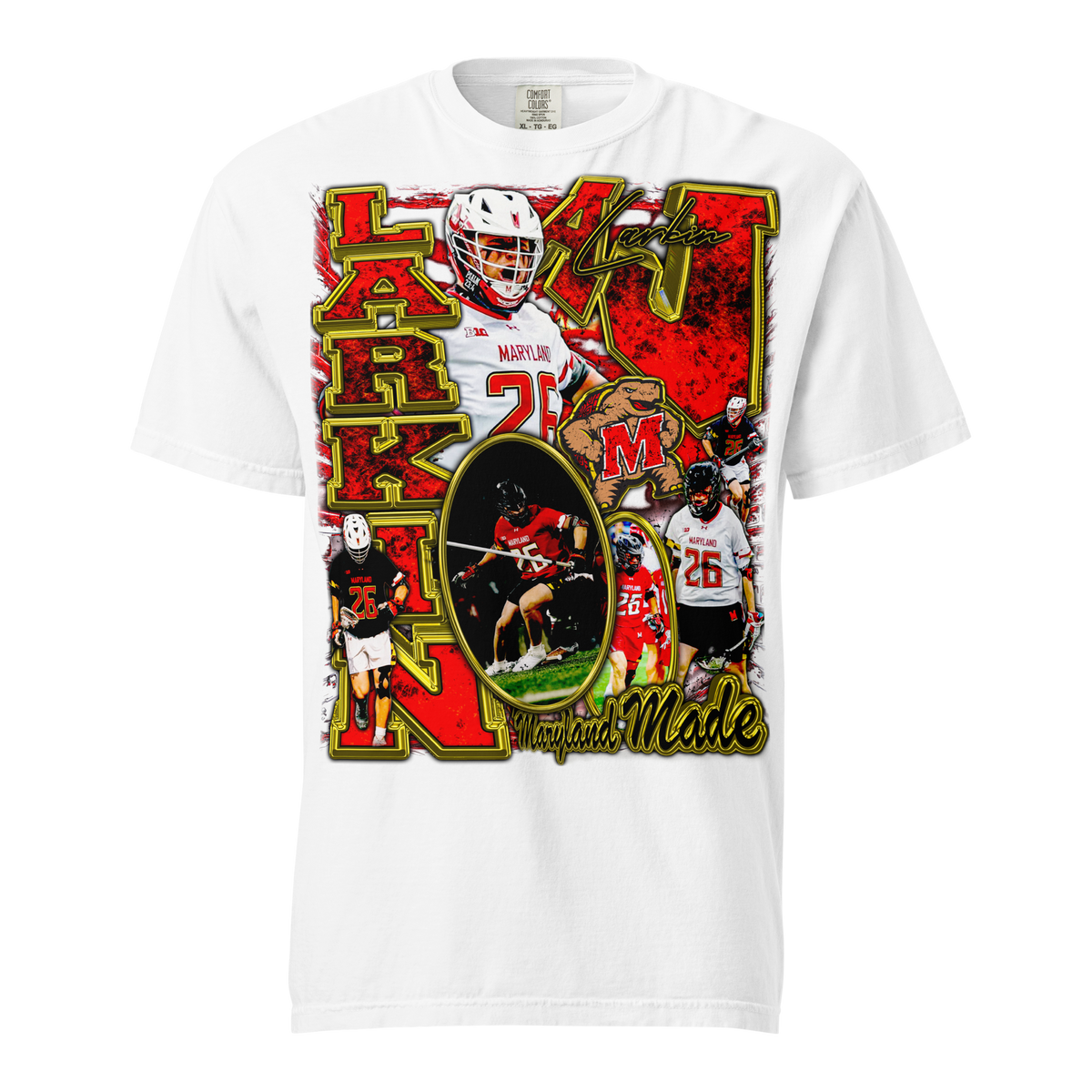 Aj Larkin Comfort Graphic T-Shirt - White - Product mockup