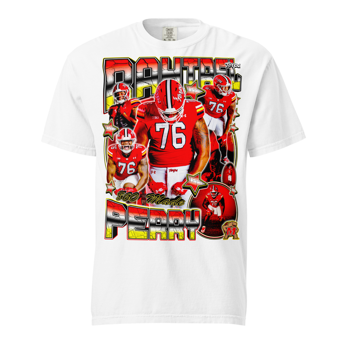 Rahtrel Perry 02 Comfort T-Shirt - White - Product mockup