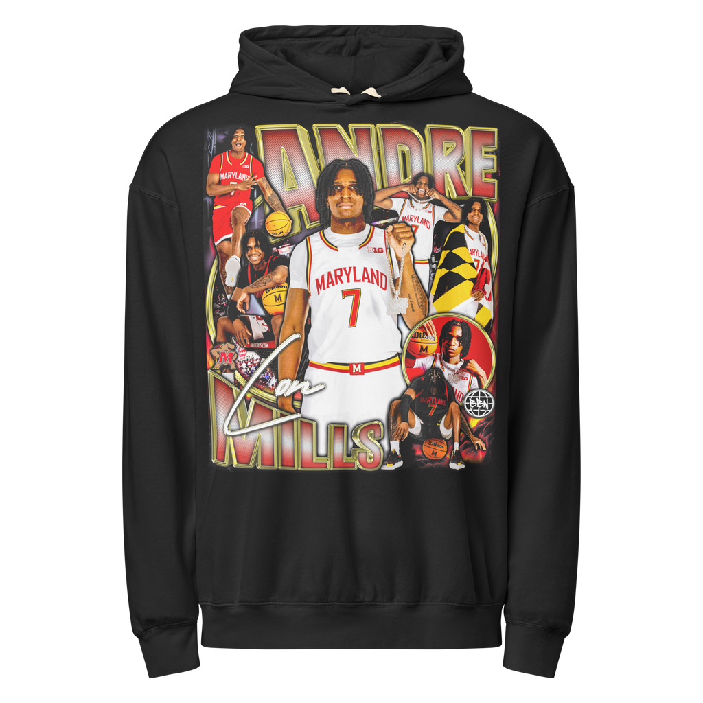 Andre Mills Comfort Graphic Hoodie 001 - Black