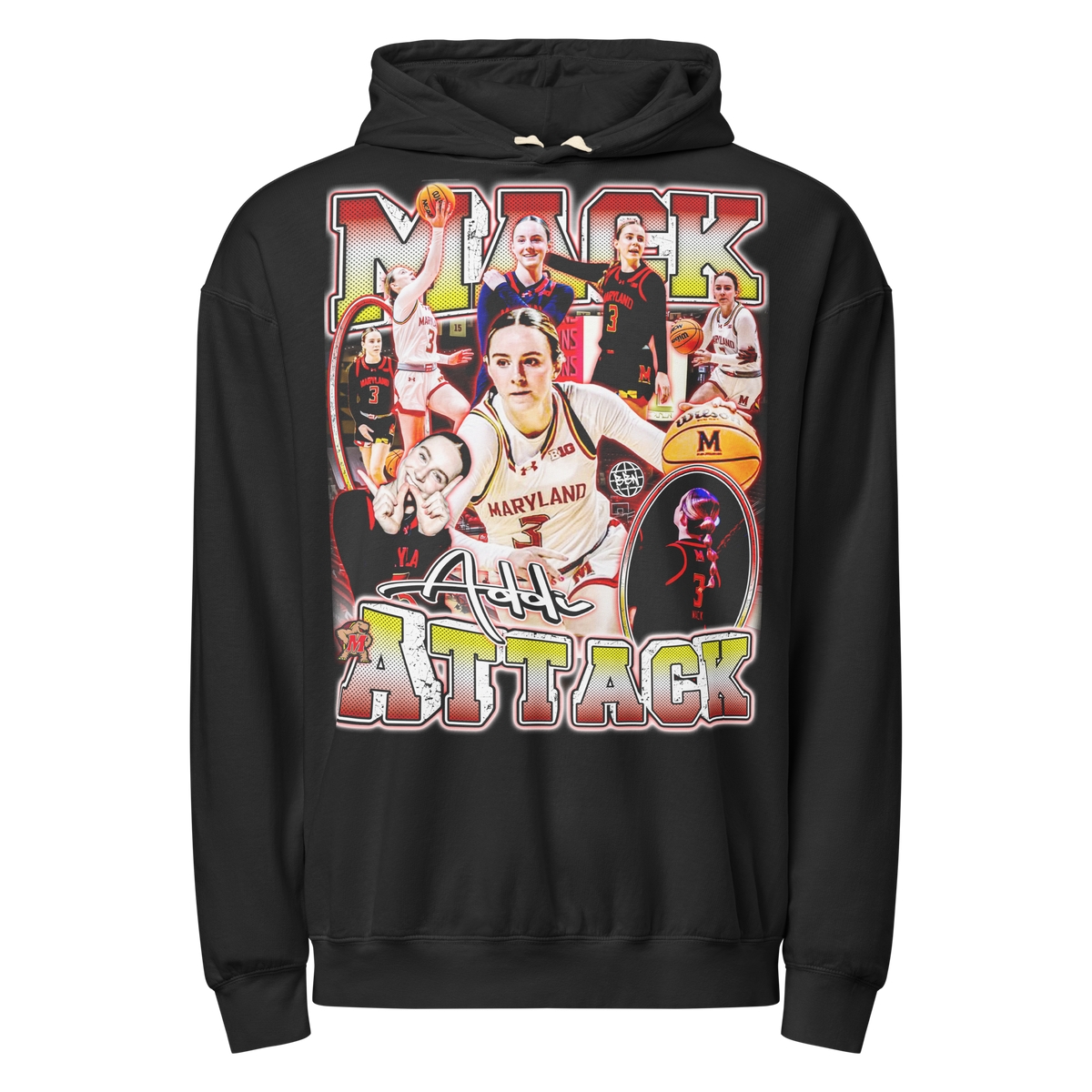 Addi Mack Comfort Hoodie 02 - Black - Product mockup