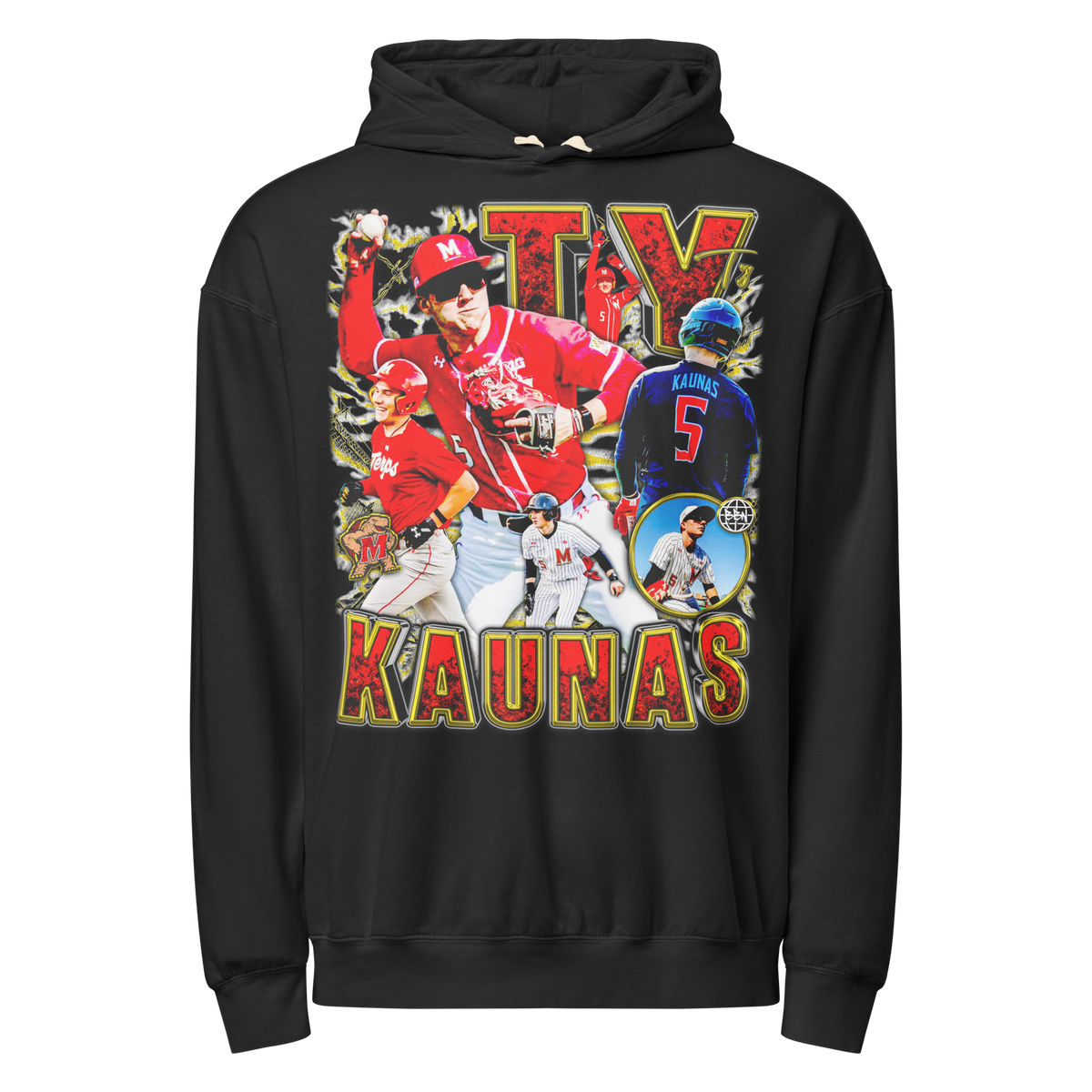 Ty Kaunas Hoodie Graphic 01 - Black - Product mockup