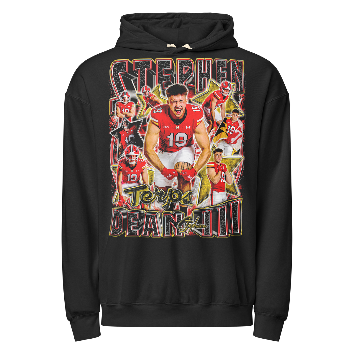 Stephen Dean III 01 Lightweight Hoodie - Product mockup
