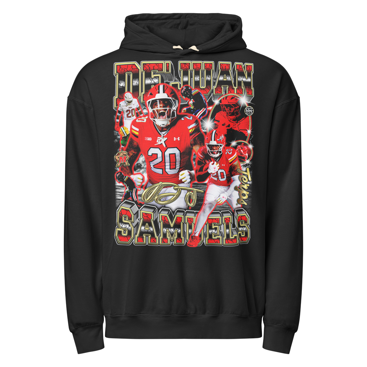 De'Juan Sammuels 01 Lightweght Hoodie - Product mockup