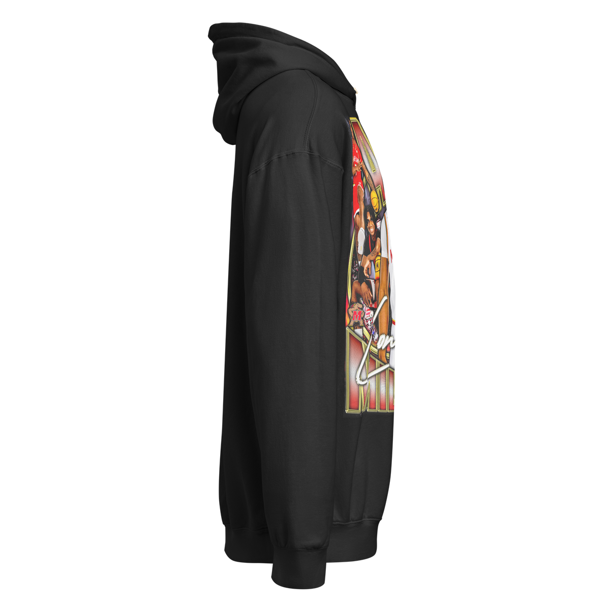 Andre Mills Comfort Graphic Hoodie 001 - Product mockup
