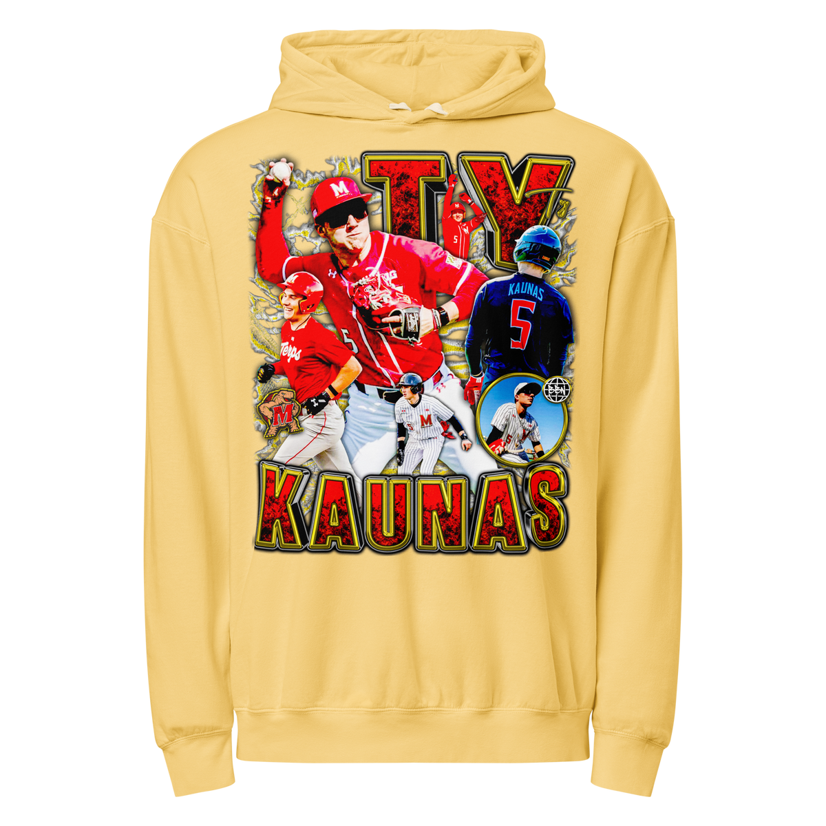 Ty Kaunas Hoodie Graphic 01 - Butter - Product mockup