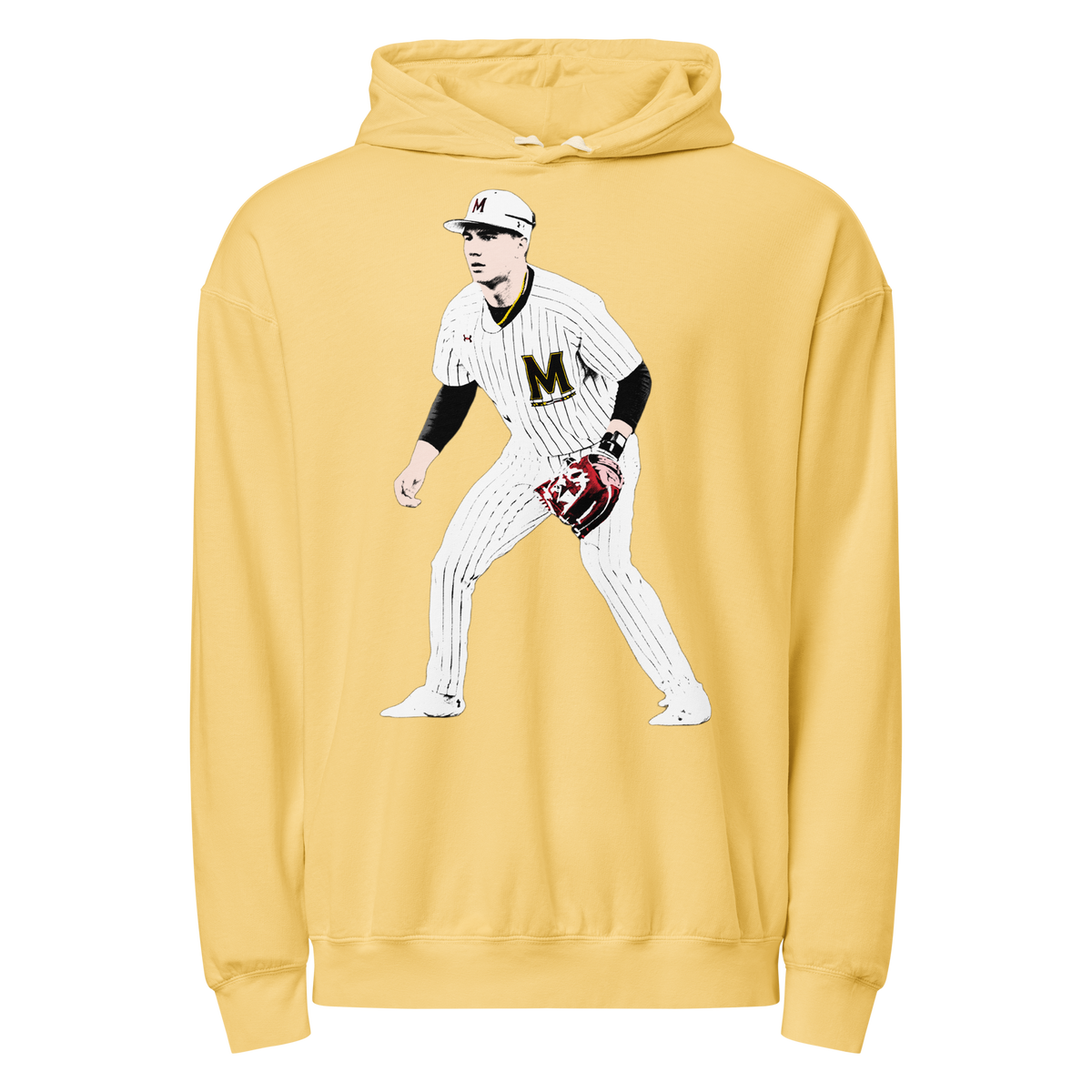 Ty Kaunas Lightweight Hoodie Graphic 02 - Butter - Product mockup