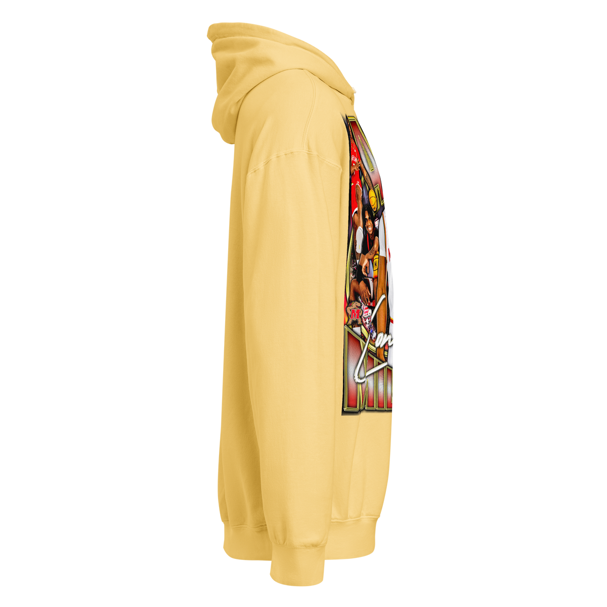 Andre Mills Comfort Graphic Hoodie 001 - Product mockup