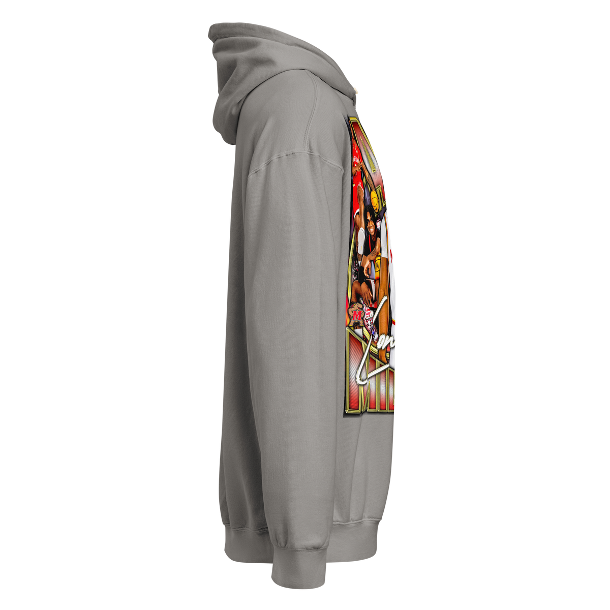 Andre Mills Comfort Graphic Hoodie 001 - Product mockup