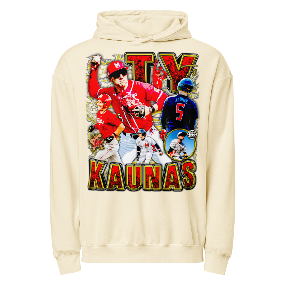 Ty Kaunas Hoodie Graphic 01 - Ivory - Product mockup