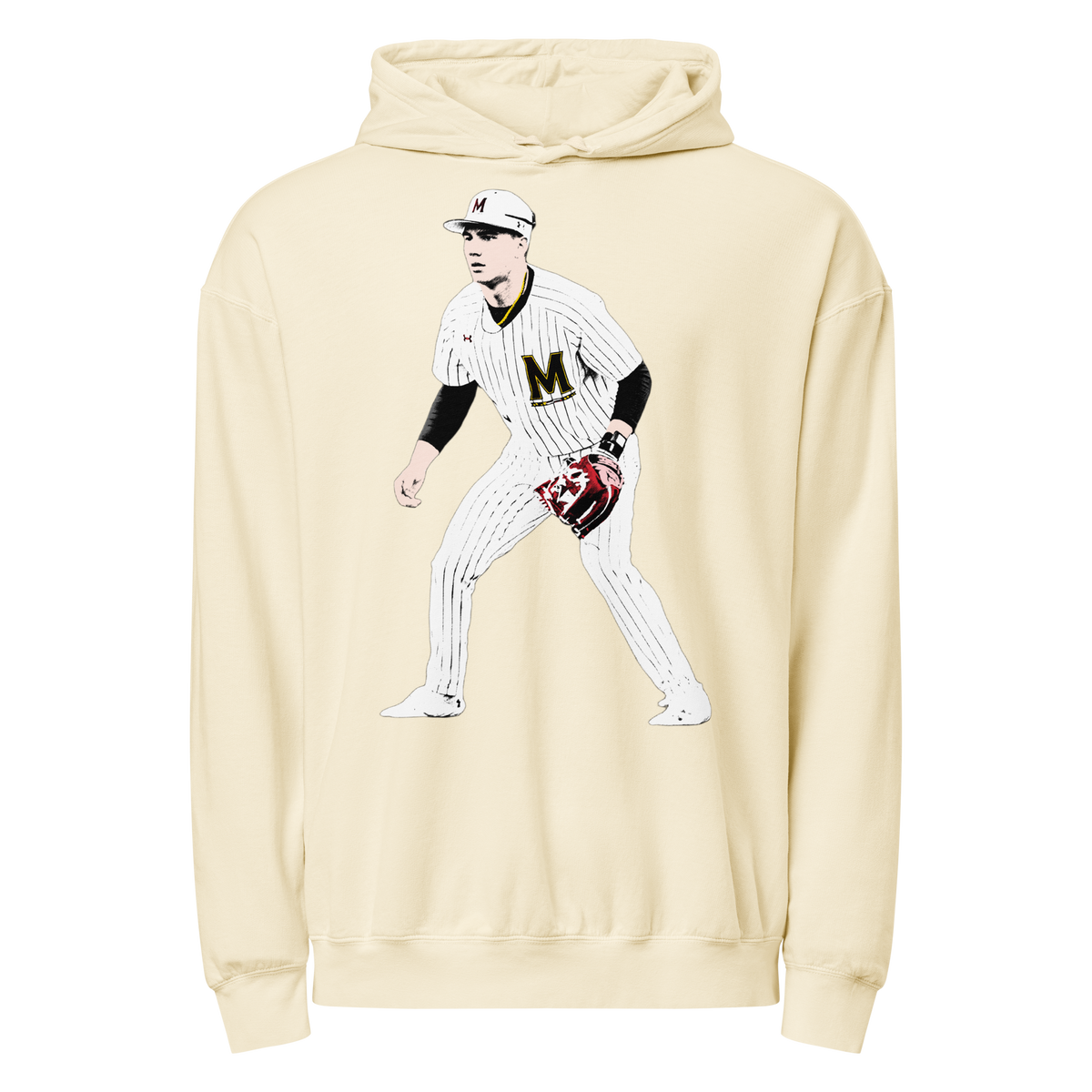 Ty Kaunas Lightweight Hoodie Graphic 02 - Ivory - Product mockup