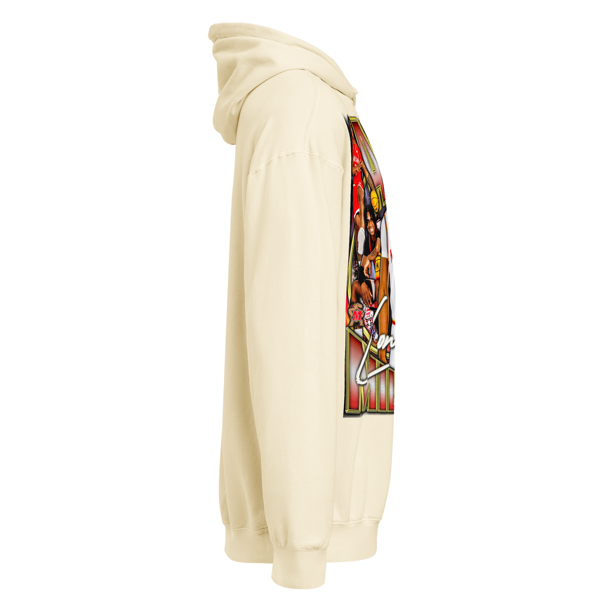 Andre Mills Comfort Graphic Hoodie 001 - Product mockup