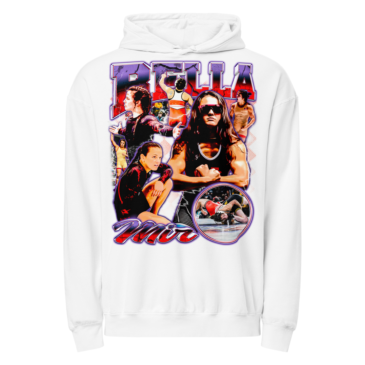Bella Mir Comfort Hoodie 002 - White - Product mockup