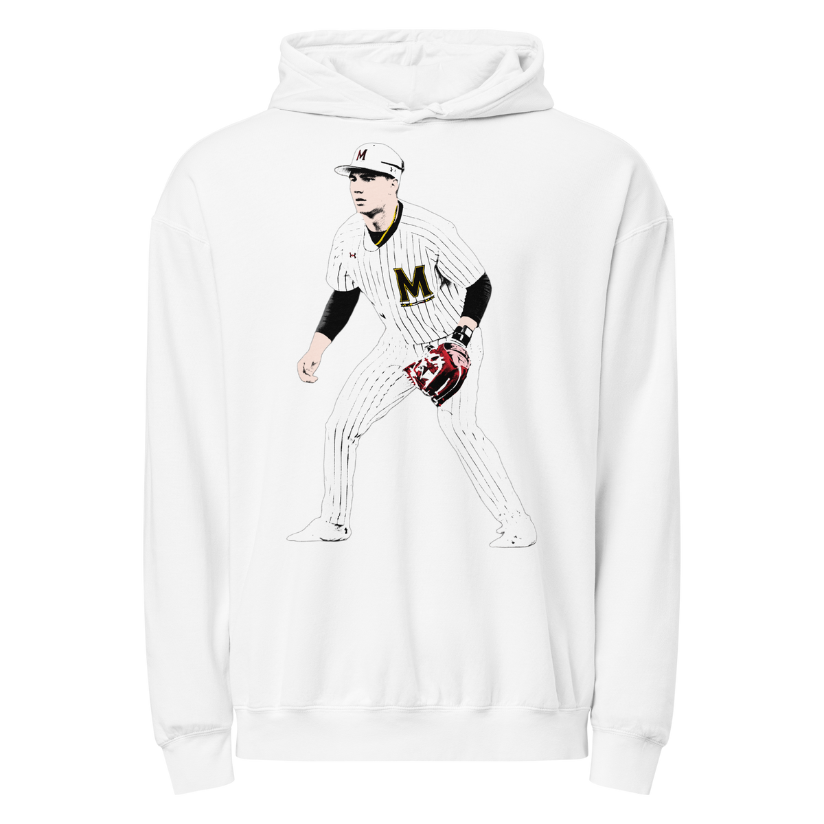 Ty Kaunas Lightweight Hoodie Graphic 02 - White - Product mockup