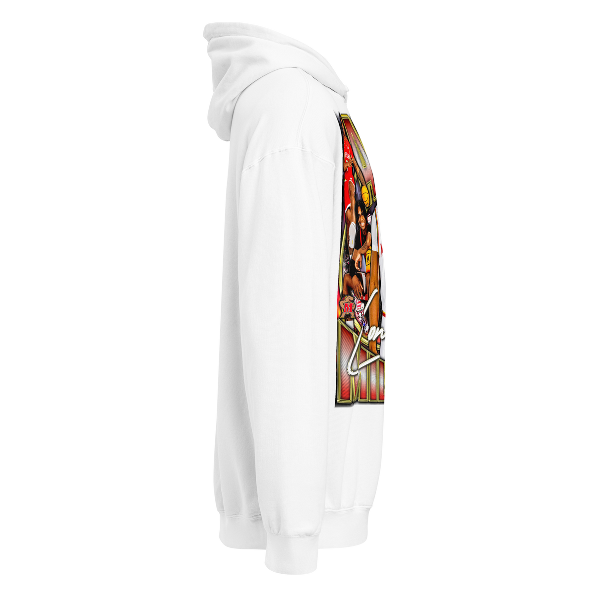 Andre Mills Comfort Graphic Hoodie 001 - Product mockup
