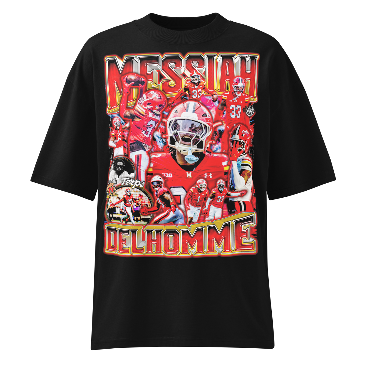 Messiah Delhomme 01 Streetwear Tee - Product mockup