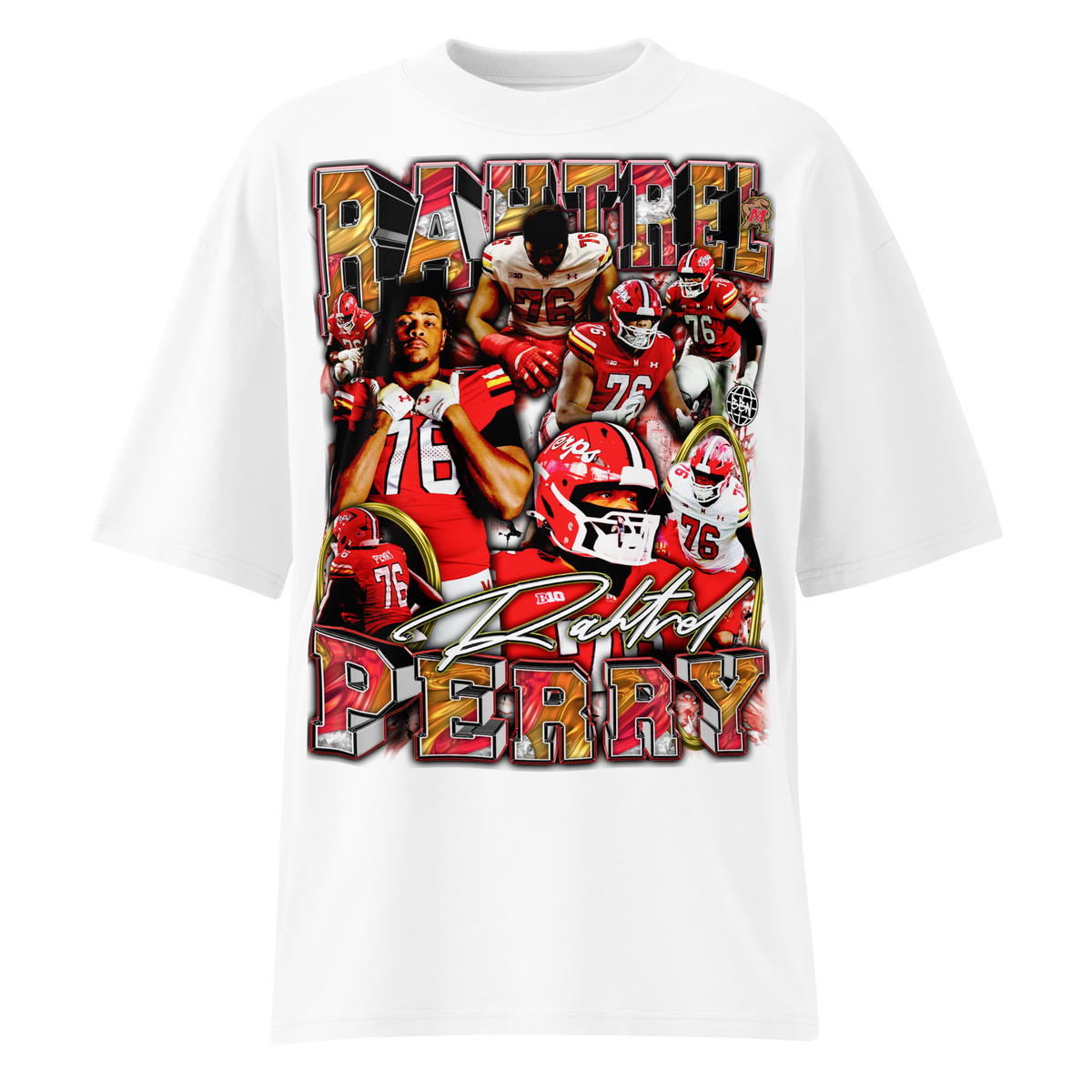 Rahtrel Perry 01 Streetwear Tee - White - Product mockup