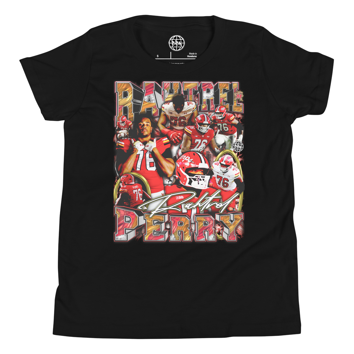 YOUTH Rahtrel Perry 01 Tee - Black - Product mockup