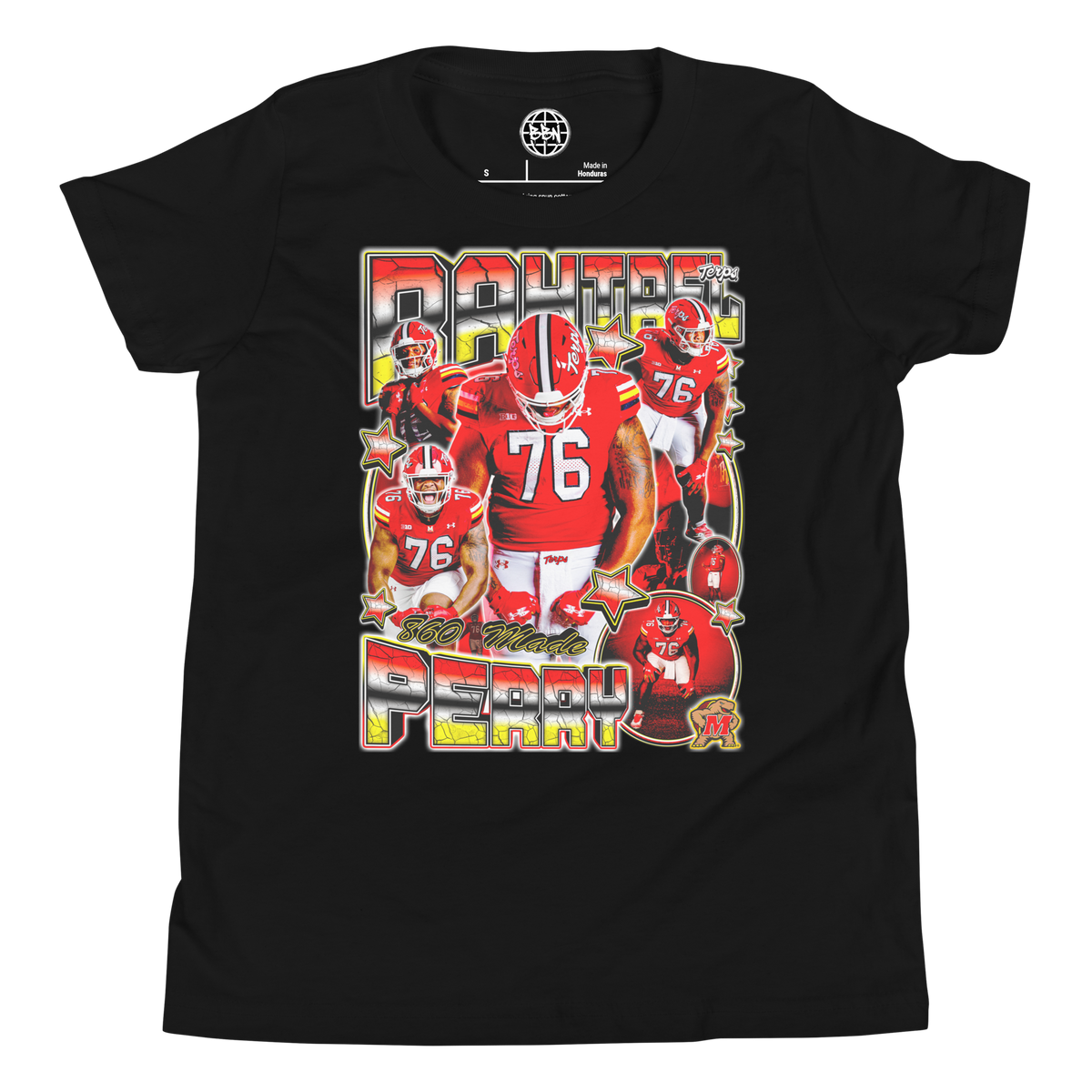 YOUTH Rahtrel Perry 02 Tee - Black - Product mockup