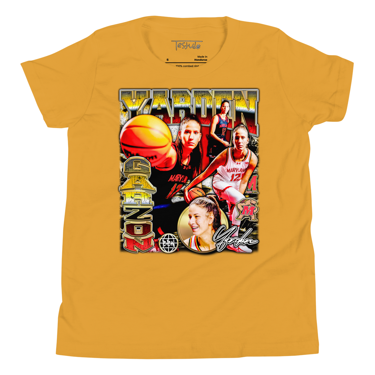 YOUTH Yarden Garzon T-Shirt - Mustard - Product mockup