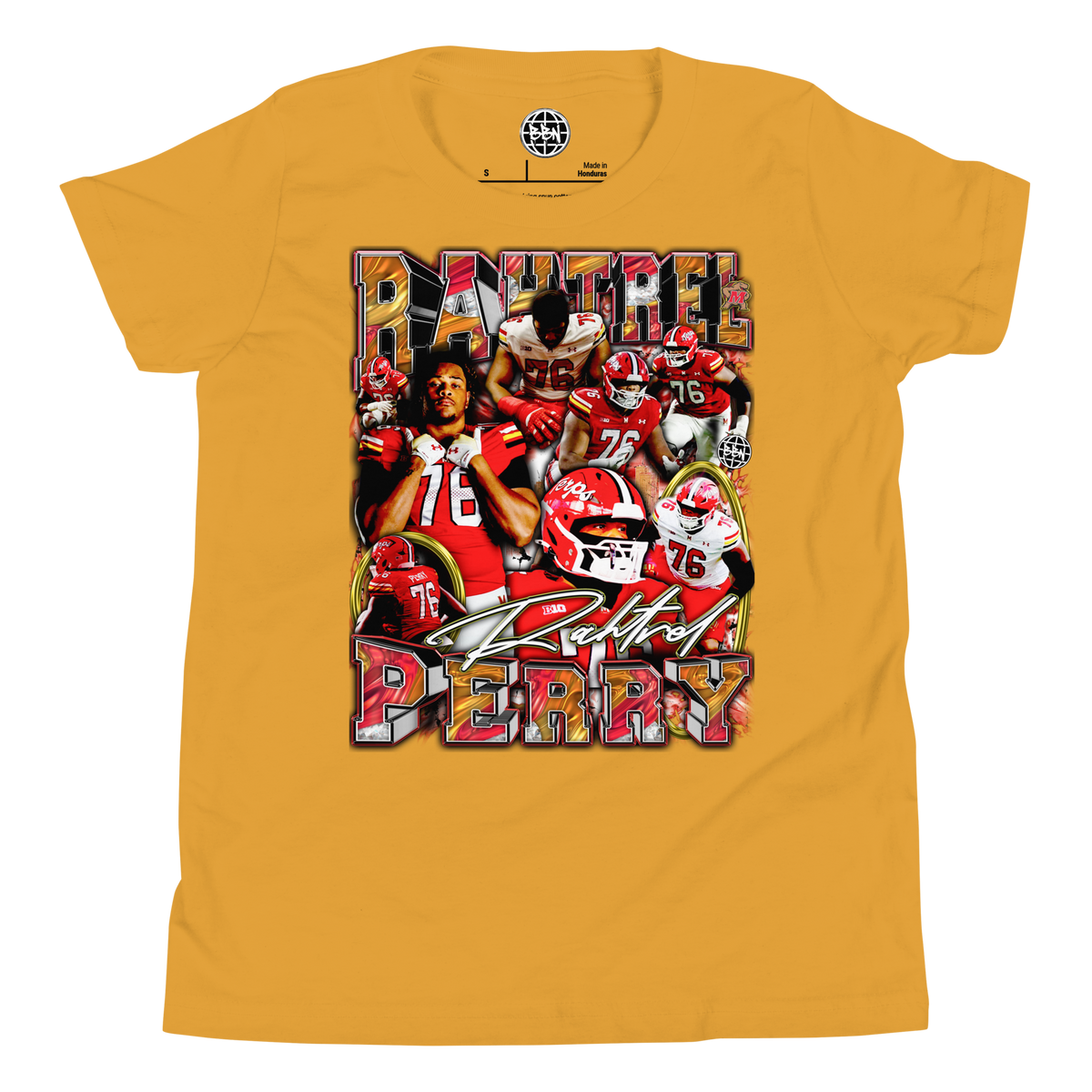 YOUTH Rahtrel Perry 01 Tee - Mustard - Product mockup
