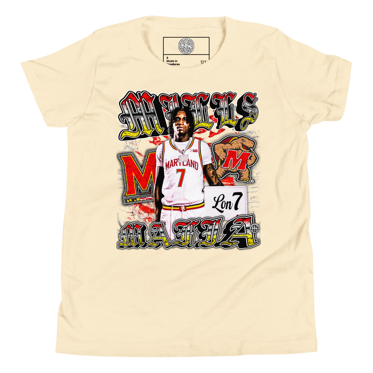 YOUTH Mills Mafia Graphic Tee 001 - Natural - Product mockup