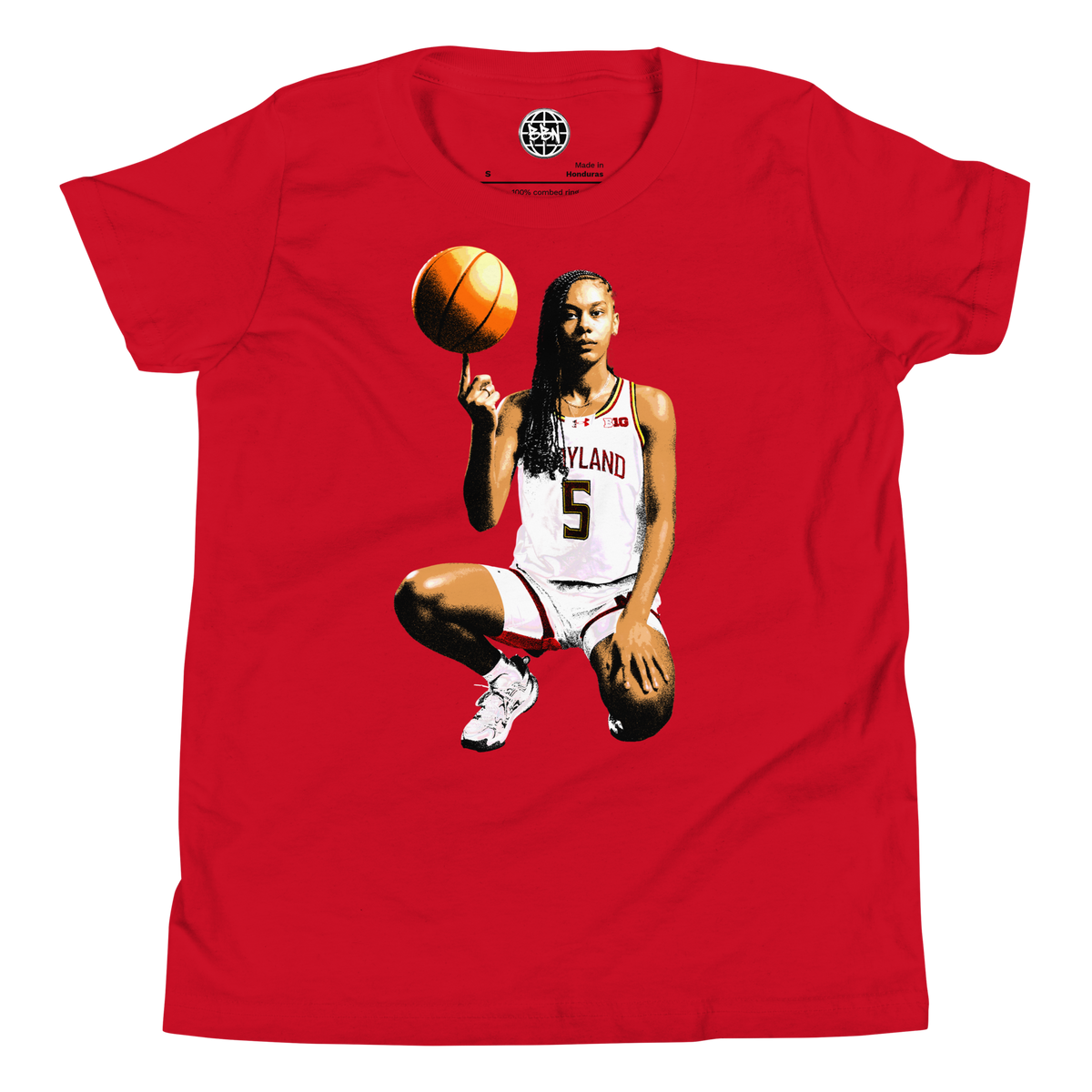 YOUTH Ava McKennie Toon Tee - Red - Product mockup