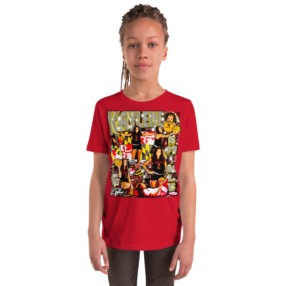 YOUTH Kaylene Smikle Comfort Graphic 01 25-26' - Red - Product mockup