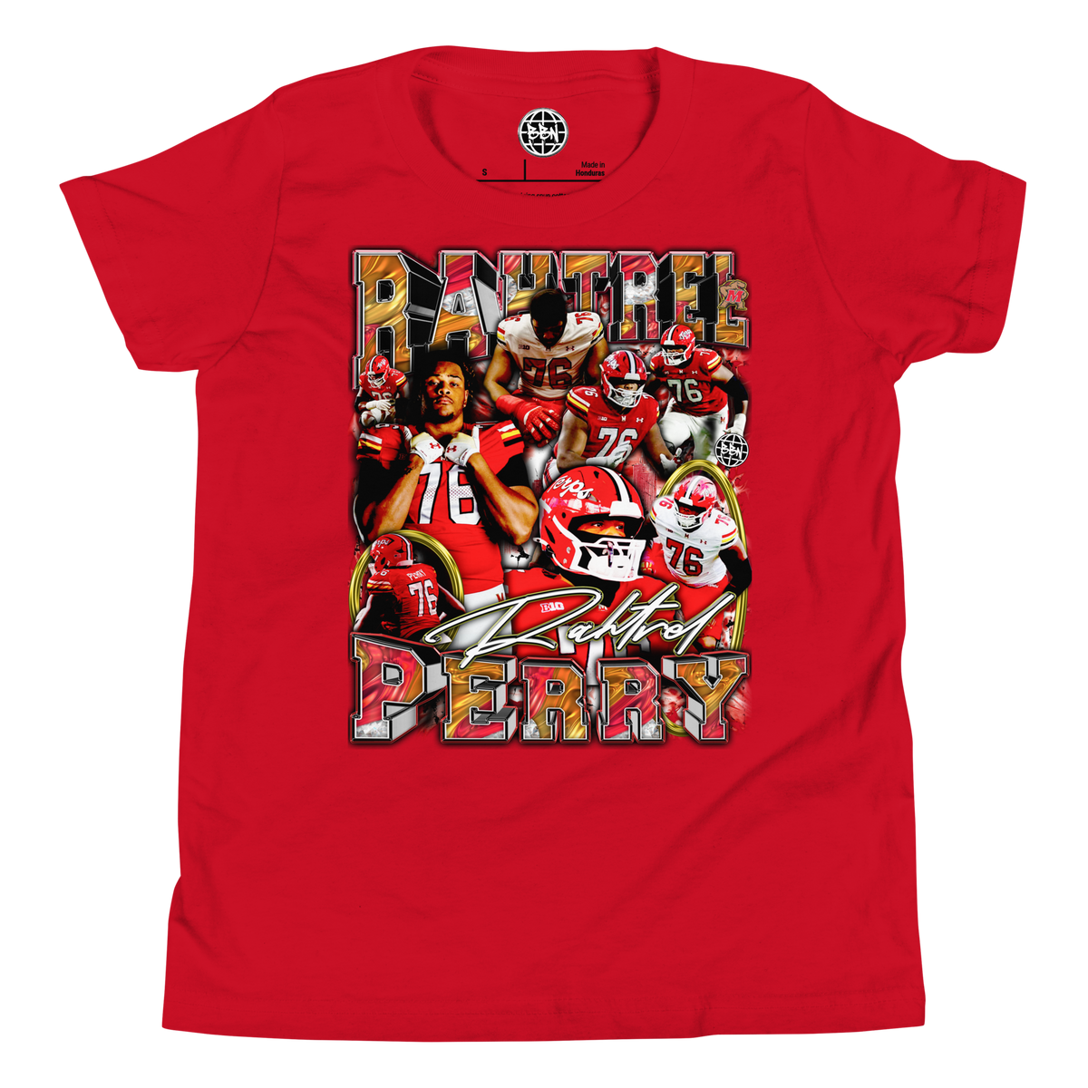 YOUTH Rahtrel Perry 01 Tee - Red - Product mockup