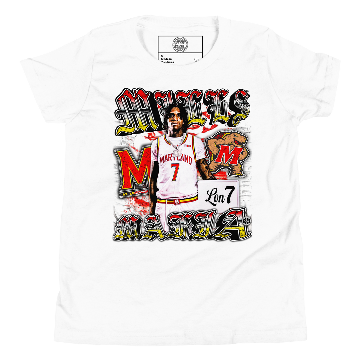 YOUTH Mills Mafia Graphic Tee 001 - White - Product mockup