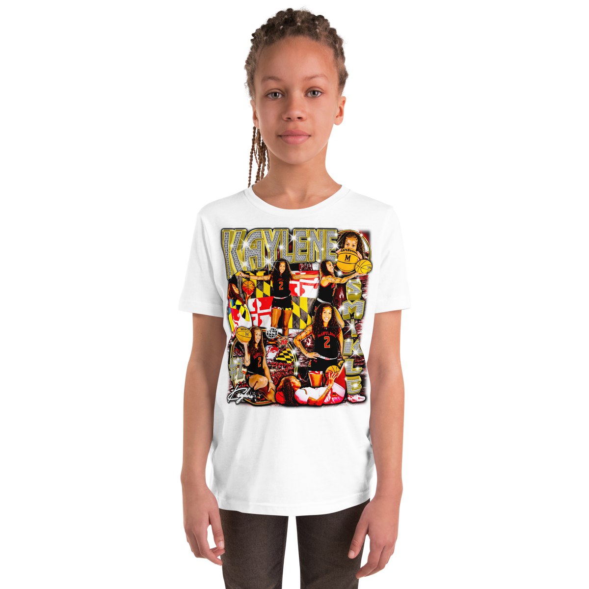 YOUTH Kaylene Smikle Comfort Graphic 01 25-26' - White - Product mockup