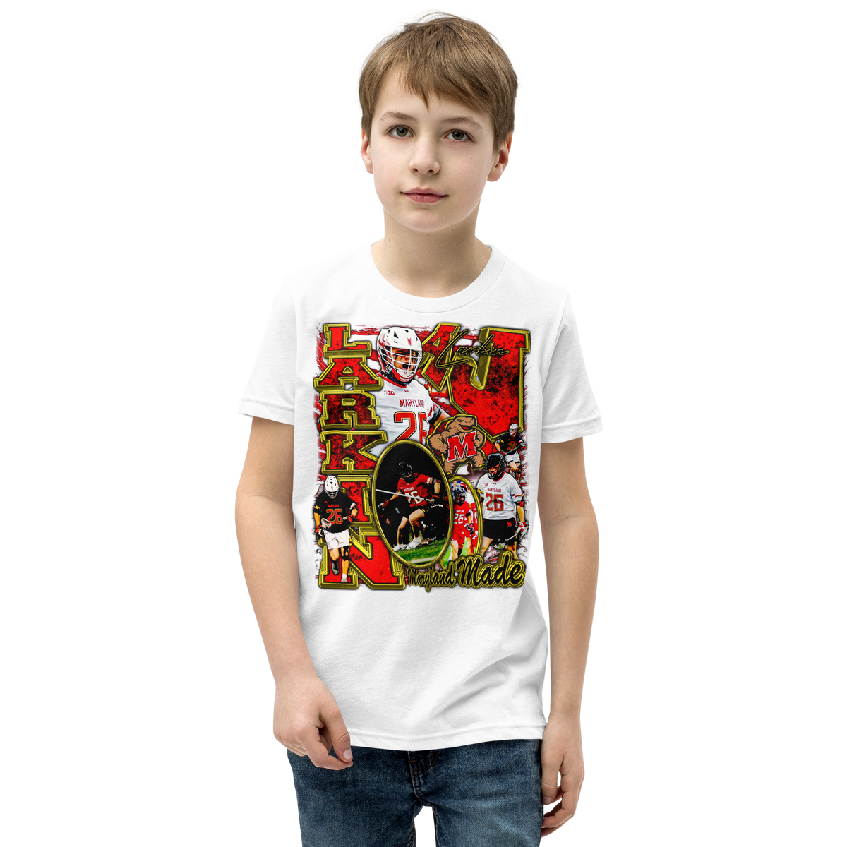 YOUTH Aj Larkin Graphic Tee - White - Product mockup