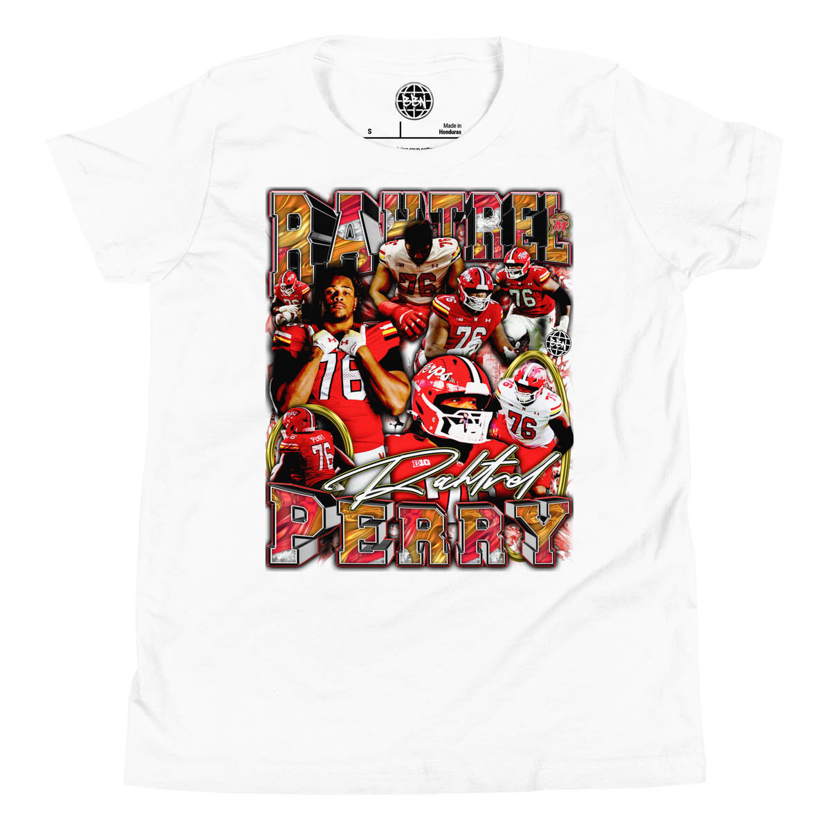 YOUTH Rahtrel Perry 01 Tee - White - Product mockup