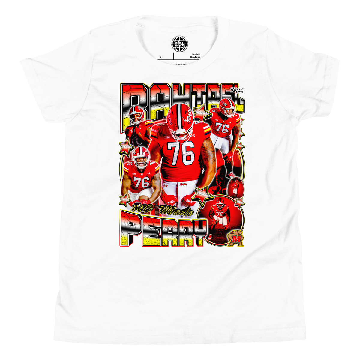 YOUTH Rahtrel Perry 02 Tee - White - Product mockup